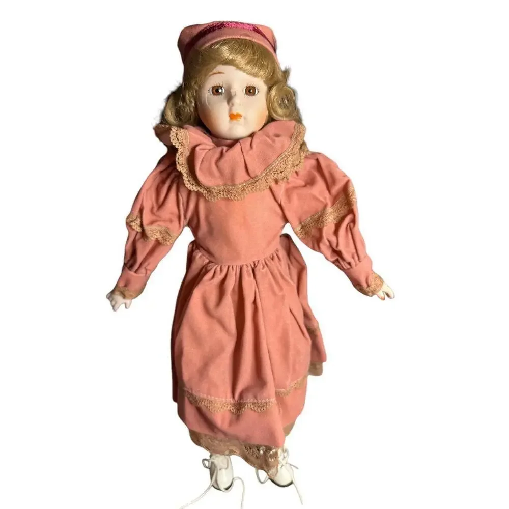 Doll cracked face porcelain doll 15”